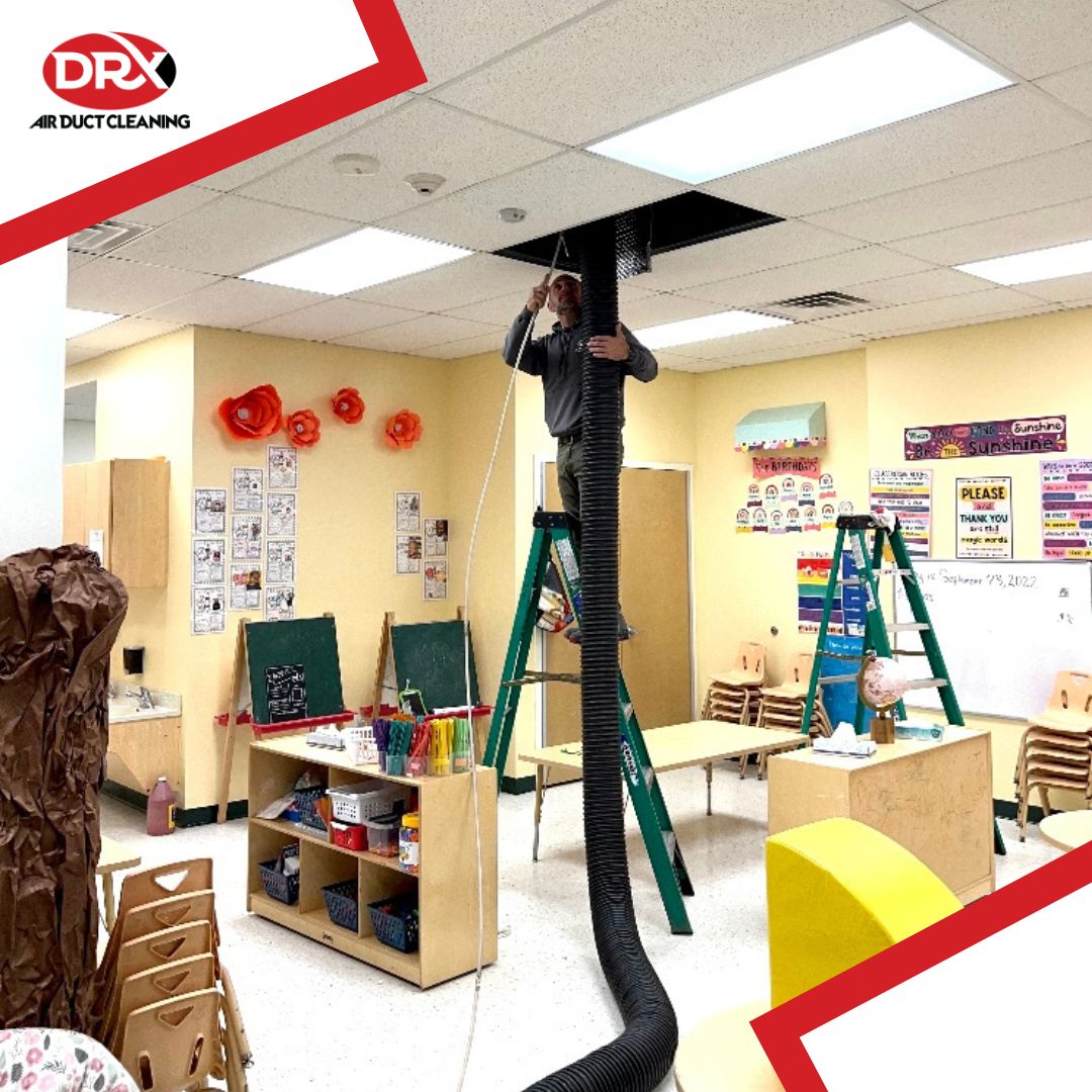 Commercial duct cleaning services for a school in New Jersey
